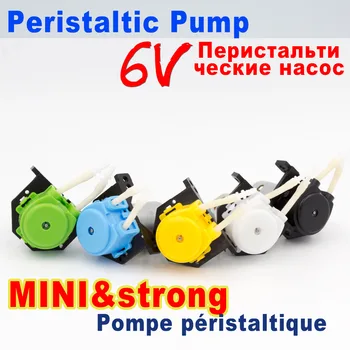 

L type Plate install 6V colour dosing pump peristaltic pump with motor and tube for Aquarium Lab Analytical water tube 5color