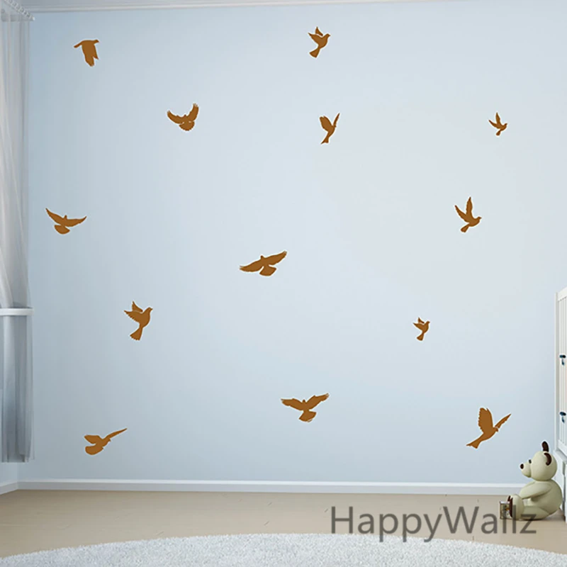Birds Wall Sticker DIY Birds Wall Decal DIY Decorative Removable Wall