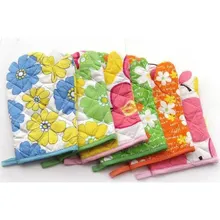 Kcasa 1 шт. хлопчатобумажные перчатки духовка теплозащитные варежки Кухня Пособия по кулинарии Микроволновая печь Митт изоляцией Нескользящие перчатки утолщение