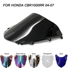 ABS Windscreen For Honda CBR1000RR CBR 1000RR 2004 2005 2006 2007 Double Bubble Motorcycle Windshield Wind Deflectors ABS Windscreen For Honda CBR1000RR CBR 1000RR 2004 2005 2006 2007 Double Bubble Motorcycle Windshield Wind Deflectors