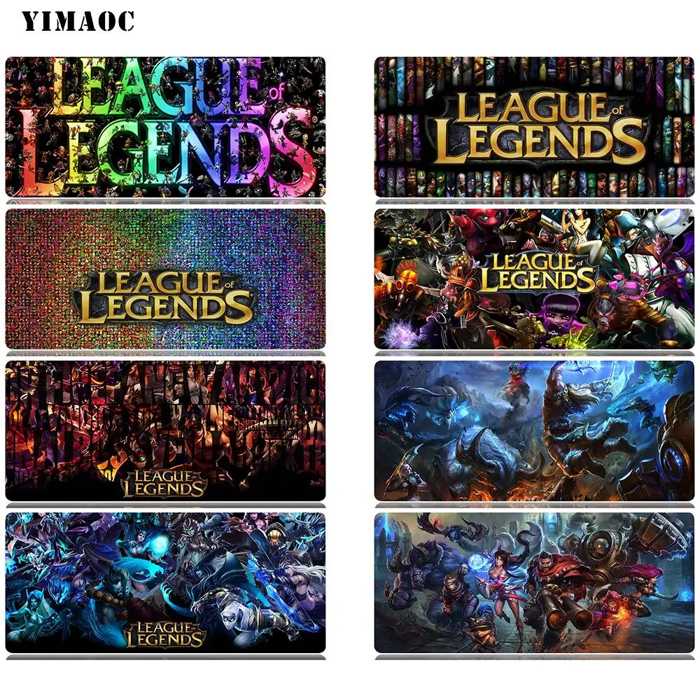 

YIMAOC Lol Mouse Pad 30x80 cm Computer Mousepad Anti-slip Natural Rubber Gaming Mouse Mat