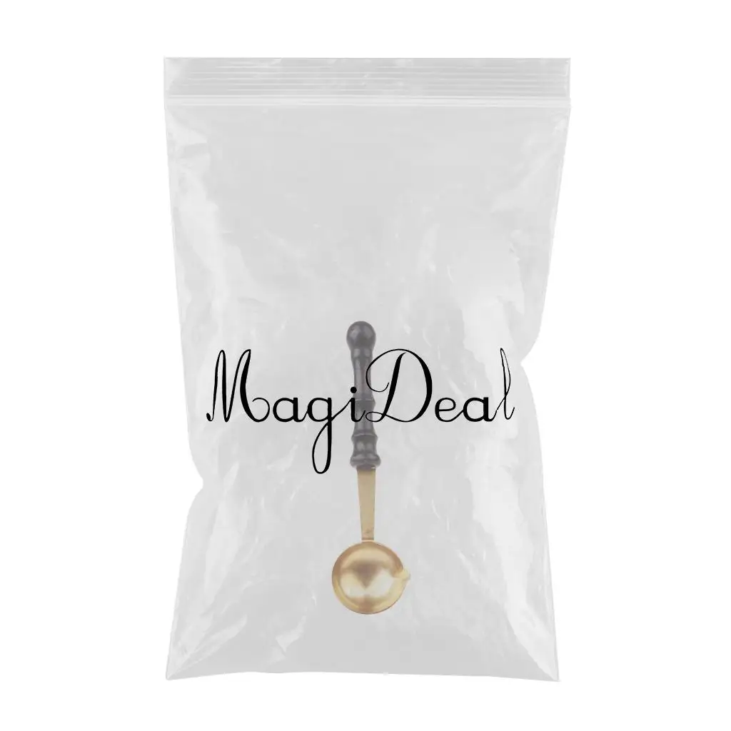 Stamp Sealing Wax Spoon Retro Wood Handle Wax Heating Accessories Tool Spoon Sealing Wax Spoon