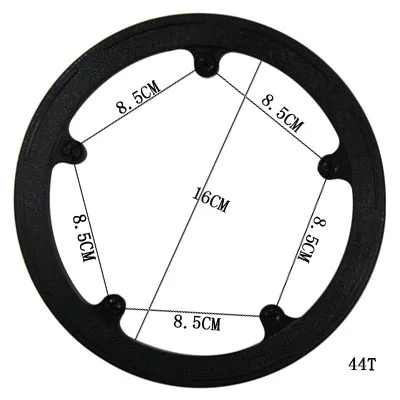 36 T/40 T/42 T/44 T/46 T/48 T/52 T шатун для горного велосипеда Защитная крышка опорная крышка велосипедная цепь кривошипный набор цепь защита колеса CZP001 - Цвет: 44T C