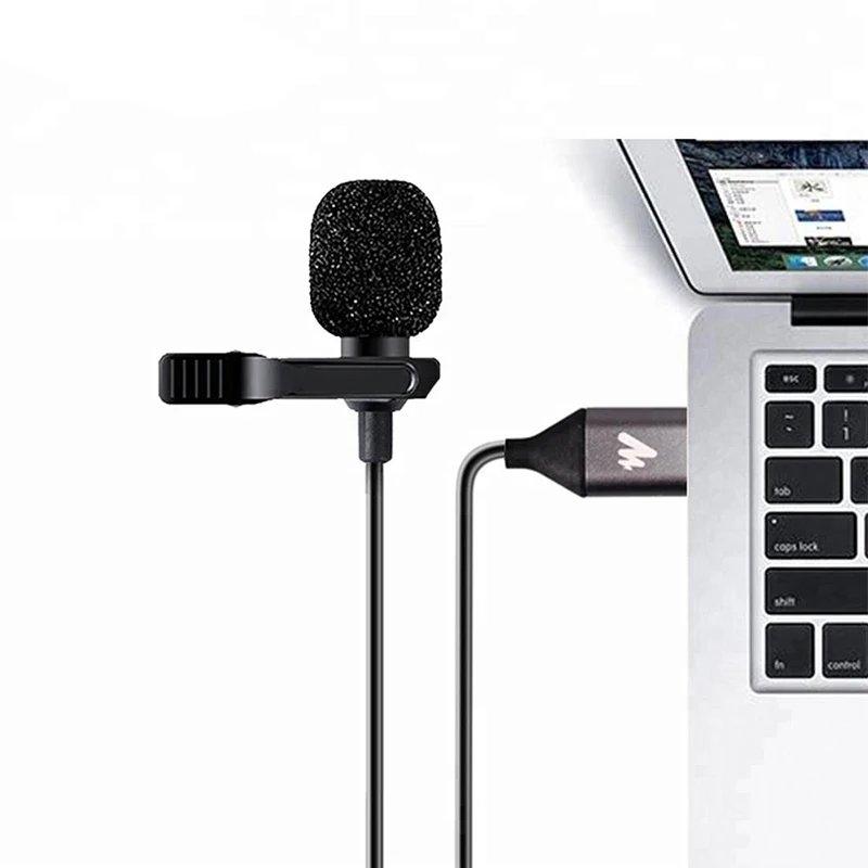 Ceny MAONO mikrofon usb Lavalier Mic zestaw głośnomówiący mikrofon kondensujący koszula przypinany kołnierz klapa mikrofonu na komputer stancjonarny Laptop YouTube