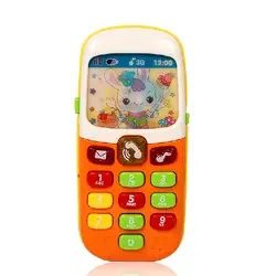 Детские игрушки электронный мобильный телефон с музыкой для маленьких детей мобильный телефон раннего обучения игрушка Подарки @ ZJF