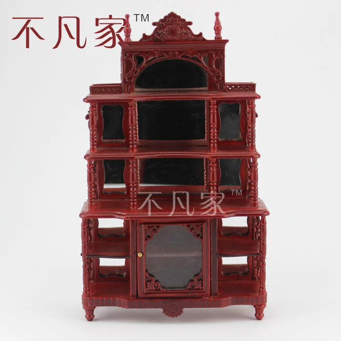 

Dollhouse 1/12 scale miniature furniture HandCarved Display shelf