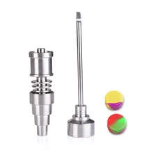 10/14/18 мм мужской и женский Нержавеющая сталь Титан Carb Кепки Dabber Dab Подходит 20 мм E-нагреватель ногтя катушки Rig Силиконовая накладка