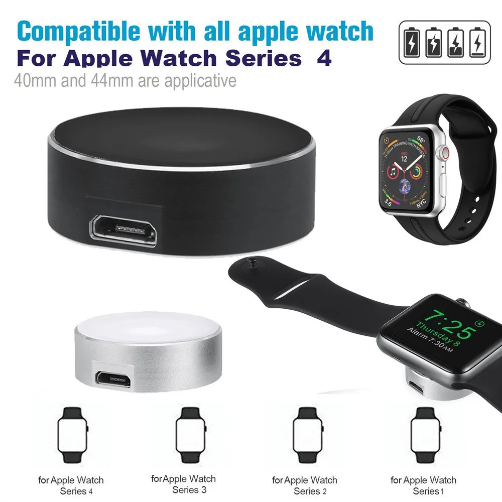 

5V/1A Wireless Charger Charging Stand Dock Holder Pad for Apple Watch Series 1 /2/3/4 38mm and 42mm40mm/44mm phone car holder