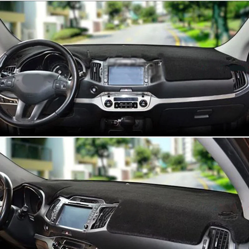 LHD Car Dashboard Cover For KIA Sportage R 3rd 2011 2012 2013 2014 2015 Mats Shade Cushion Interior Protector Summer Accessories
