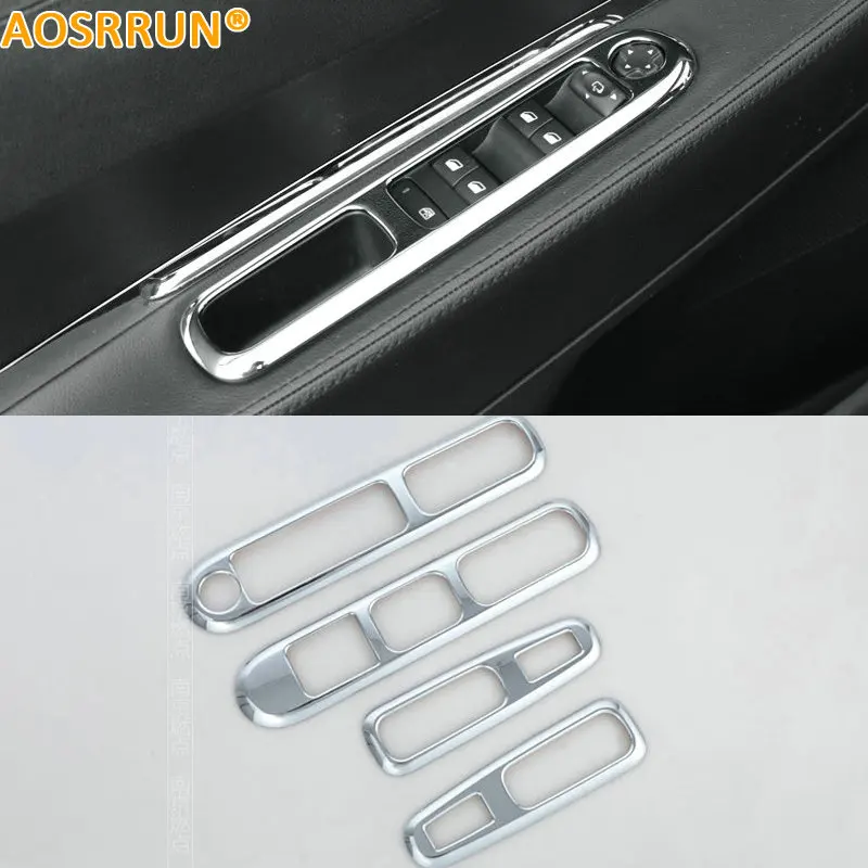 

AOSRRUN ABS Chrome Trim interior armrest decoration For Peugeot 3008 2012 2013 2014 2015 LHD