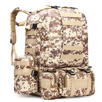 

2017 Hot Sale Men Military Army Backpacks Bag High Quality Waterproof Oxford Camouflage Men Bags Combined Large Travel Backpack
