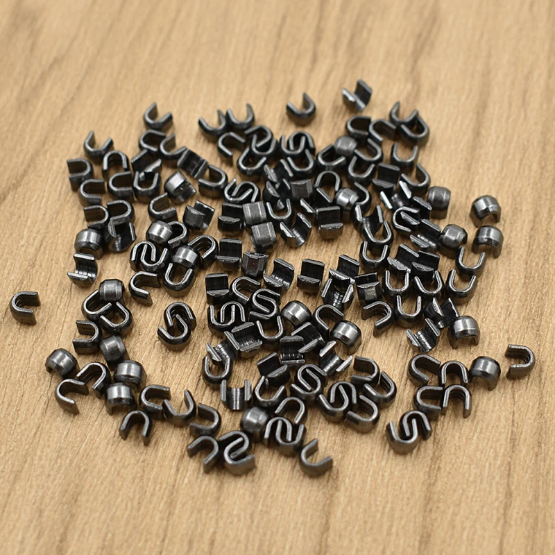 5 150pcs New Metal Zipper Up Stopper U Shaped Opening Diy Craft Clothes Pants Sewing Zipper