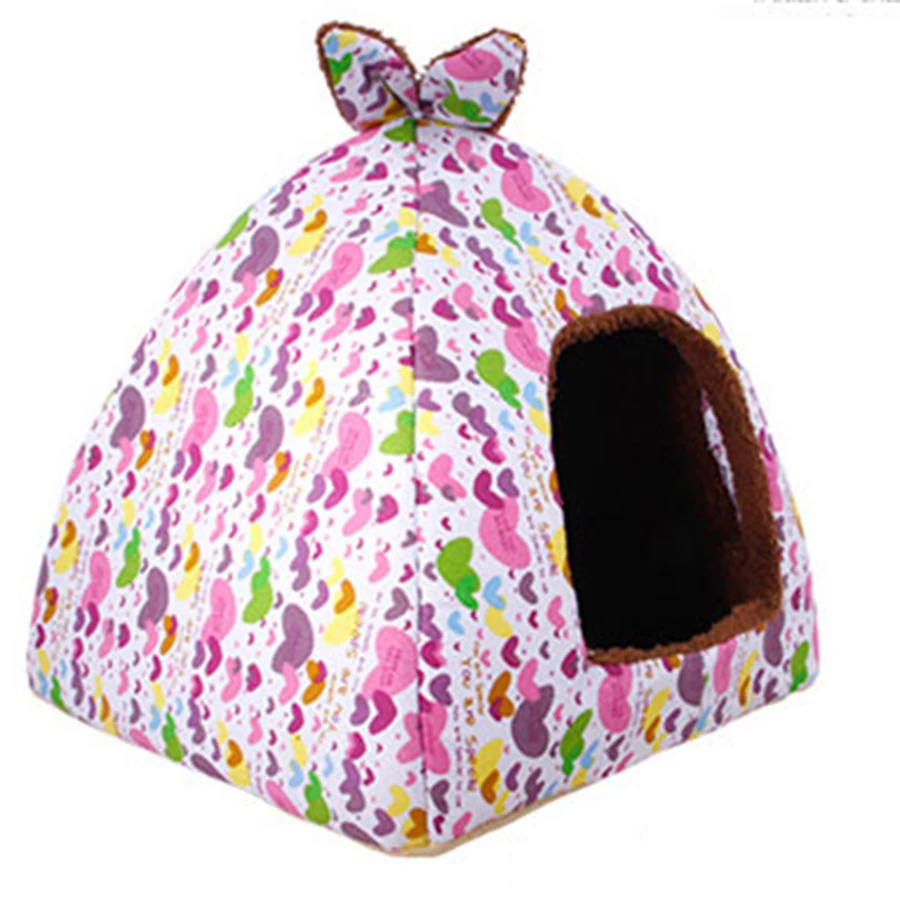 

Indoor Soft Dog House Bed Washable Cotton Winter Fleece Blanket Dog Kennels Cages Printed Textile Cachorro Pet Bed Puppy 50M0292