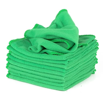 

10pcs Green 30*30cm Auto Cleaning Soft Cloth Towels Car Care Microfiber Car Detailing Sale Useful Durable Universal