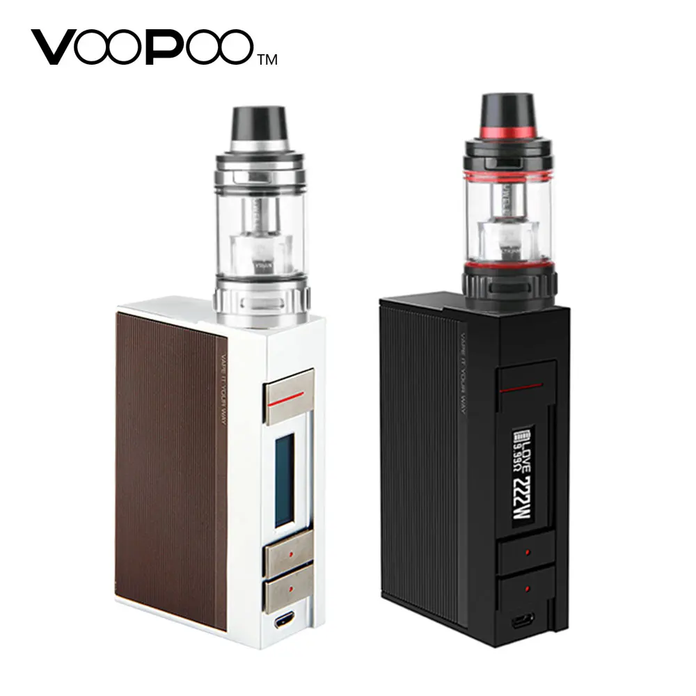

Original VOOPOO Alpha One 222W TC Kit with Alpha One Box MOD & 5ml 0.15ohm Valyrian Tank No 18650 Battery E-cigarettes Vape Kit