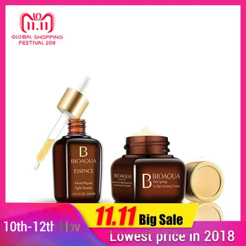 

2Pcs BIOAQUA Beauty Care Advanced Moist Repairing Essence And Eye cream Serum Water Replenish Nourish Skin Facial Face Care