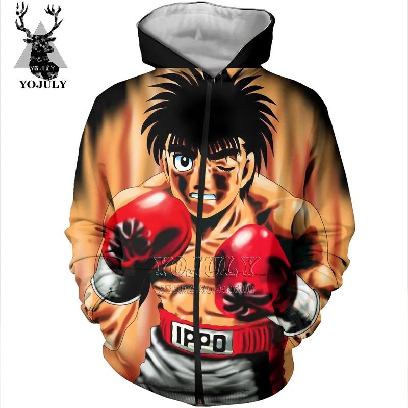 YOJULY 3D принт для мужчин и женщин аниме Hajime No Ippo Повседневная