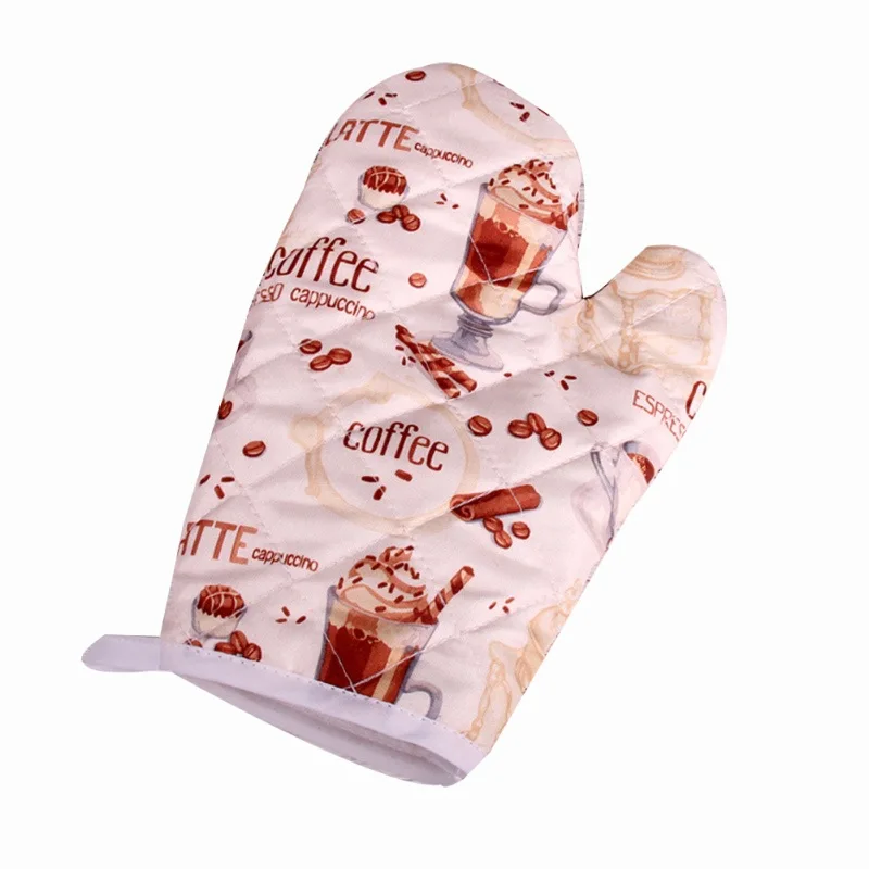 

1 Pair Oven Mitts Cotton Thick Microwave Oven Gloves High-temperature Hot Insulation Gloves Cute Kitchen Supplies New