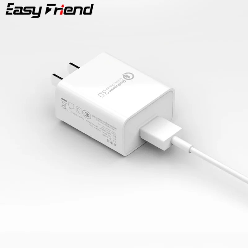 5 V 3.0A QC3.0 سريعة شاحن QC3.0 18 W العالمي USB المحمولة الرئيسية الحائط السفر الهاتف المحمول سريع 3.0 لنا المكونات شاحن فائق