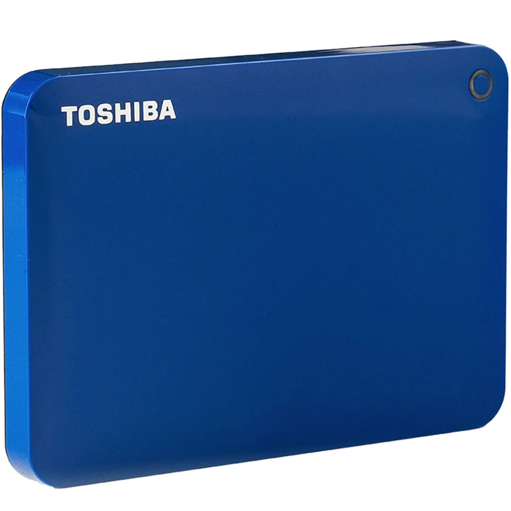 Toshiba Canvio Подключите II USB 3,0 2," 1 ТБ портативный внешний жесткий диск мобильный HDD Настольный Ноутбук шифрование HDTC910YK3AA - Цвет: Blue Color