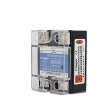 

40A Free shipping 70-280VAC TO 24-480VAC SSR-40AA AC control AC MGR-1 A4840 Single phase Solid state relay With Protective cover