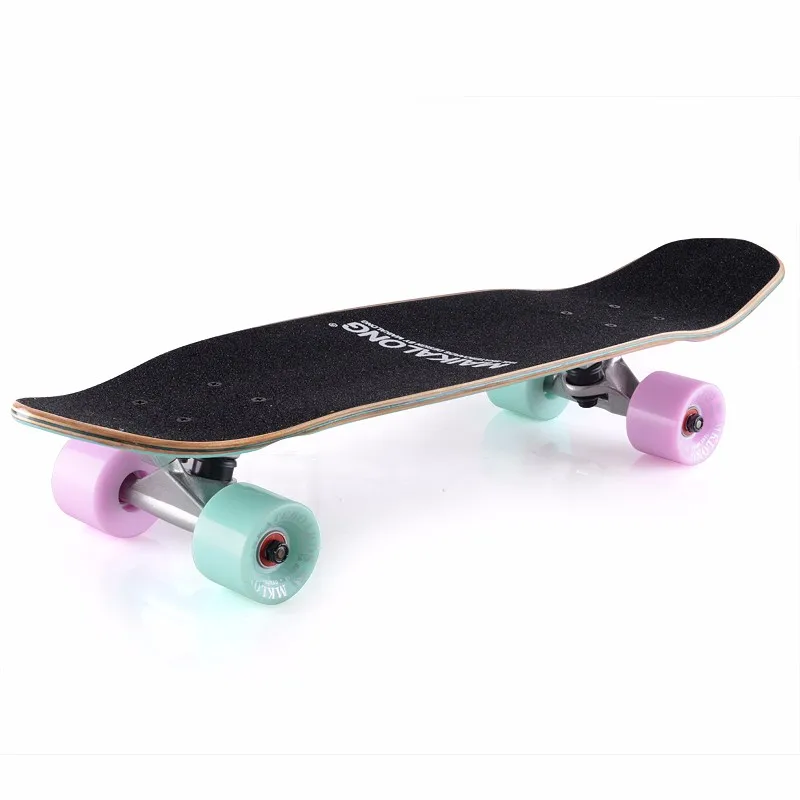 Клен Cruiser скейтборд Профессиональный Скейтборд 26x7 "Longboard скейтборды полный для обувь девочек мальчиков