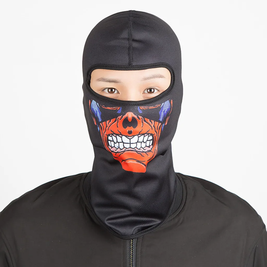 9 стилей, уличная маска для катания на лыжах, сноуборде, мотоцикле, зимняя теплая спортивная маска для лица, с 3D-принтом пиратов, треугольный шарф, маска для катания на лыжах#30 - Цвет: D