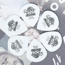 6 шт Dunlop Tortex белый медиаторы бас посредника акустической гитары аксессуары классический 0,73/0,88/1,0/1,14/1,35/1,5 мм выбирает