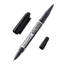 Фирма atomus 10 шт. черная двойная Татуировка маркировка ручка пирсинг позиционирование фломастер на масляной основе татуировки принадлежности аксессуары