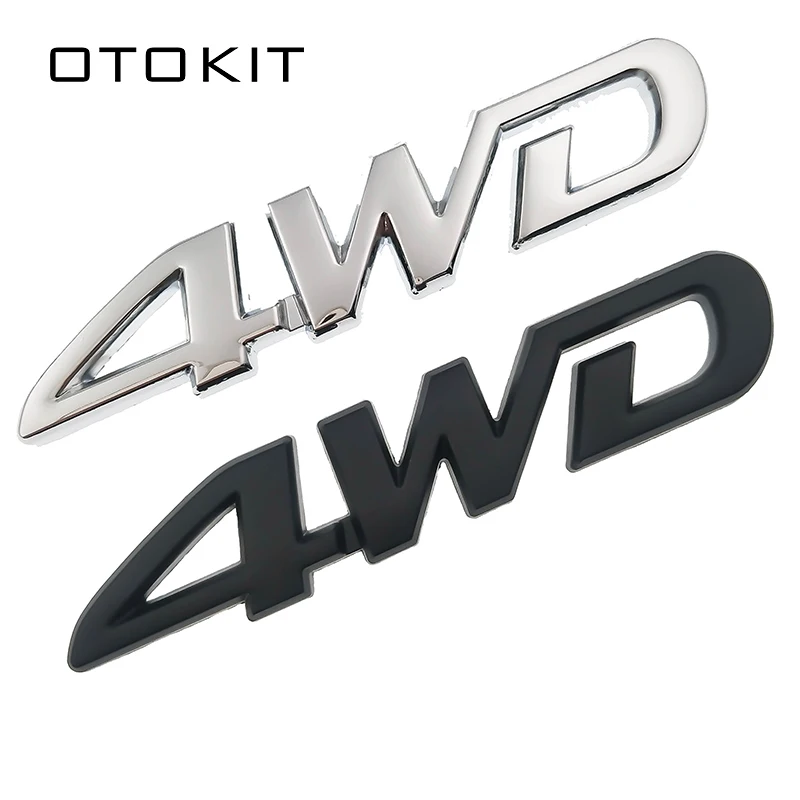 Металлическая наклейка 4WD 3D хромированная эмблема 4X4 значок автомобильный