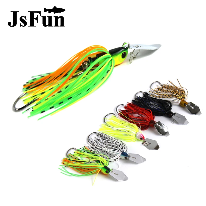  13G Spinner Bait Fishing Lure Buzzbait Wobbler Chatter Bait for Bass with Swim Jig Blades Pesca Car