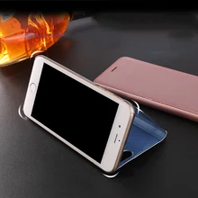 Espelho Visão Clara Caso Inteligente Para Samsung Galaxy J3 J5 J7 Pro Prime On5 On7 2016 2017 Virar Capa Para samsung J3 J4 J6 J7 J8 2018