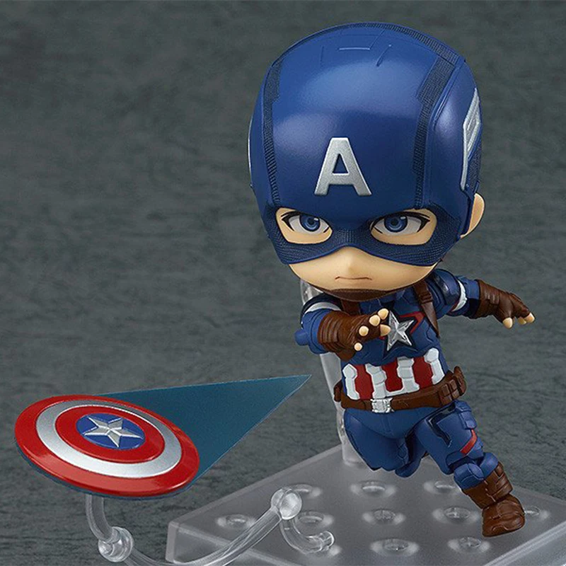 Captain America Nendoroid Action Figure 618 Hero's Edition Captain America Doll PVC figure Toy