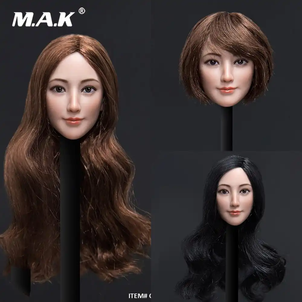 1//6 Customized Male//Female Head Sculpt Carving Model Fit 12/'/' Action Figure Toy