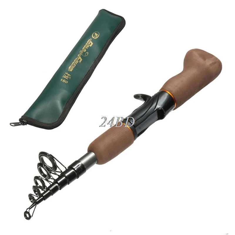 

1.6M Portable Carbon Fiber Telescope Fishing Rod Travel Sea Rock Spinning Pole S30