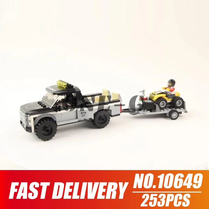 Building blocks ATV Race Team 10649 253pcs Compatible with legoinglys City 60148 Bricks figures Educational toys for children | Игрушки и