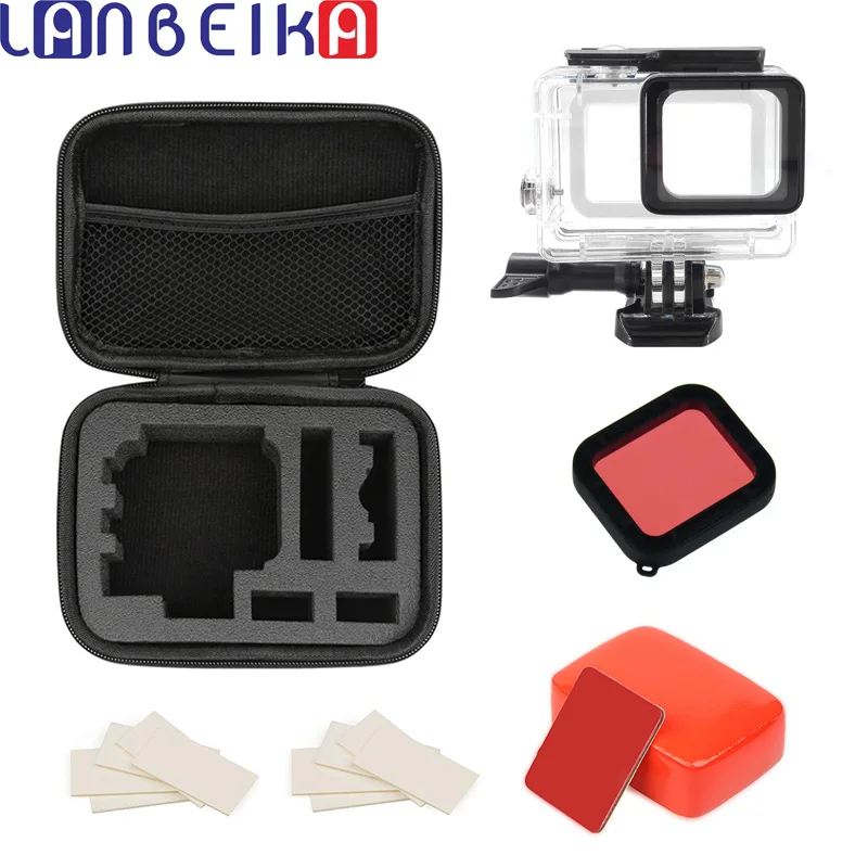 

LANBEIKA 40M Underwater Waterproof Case for GoPro Hero 5 6 7 Black Hero6 Hero7 Black Camera Diving Housing Mount Accessory Kits