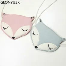 Маленькая сумочка с милым животным персонажем, новая модель, корейский стиль, мультяшная Милая лиса, мини слинг, сумки через плечо для детей