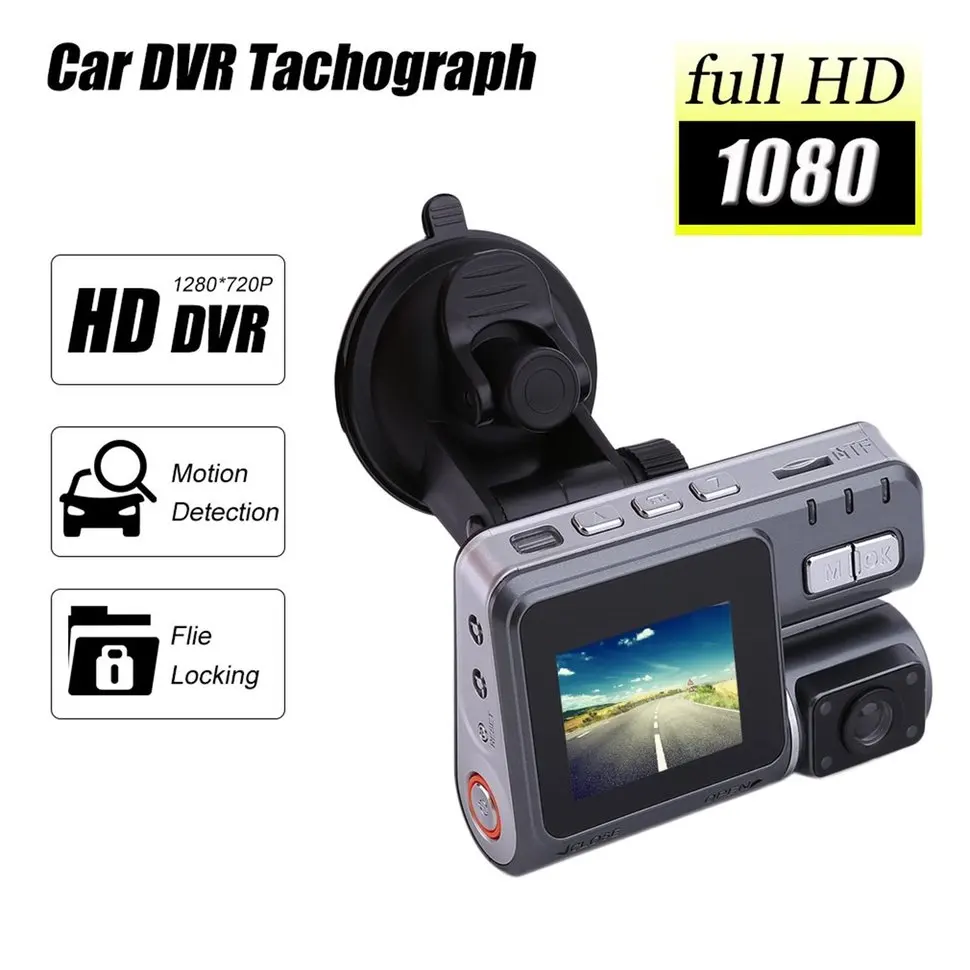 

2pcs HD 1280*720P Car DVR Camera Tachograph Support Night Vision Loop Recording