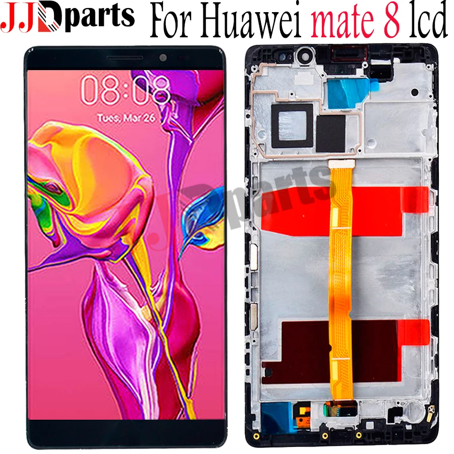 

6.0"Original For HUAWEI Mate 8 LCD Touch Screen with Frame Digitizer Replacement Display For Mate 8 Mate8 Lcds NXT-L29 lcd