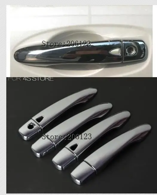 

For Renault Kadjar 2015 2016 2017 2018 Chrome Door Handle Cover Cap Catch Smart Key Trim Molding Styling