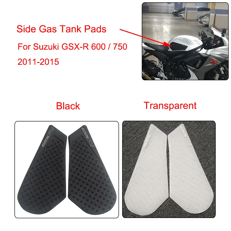 Противоскользящие подушечки для топливного бака MTCLUB мотоциклов Suzuki GSX R GSXR 600 750 2011