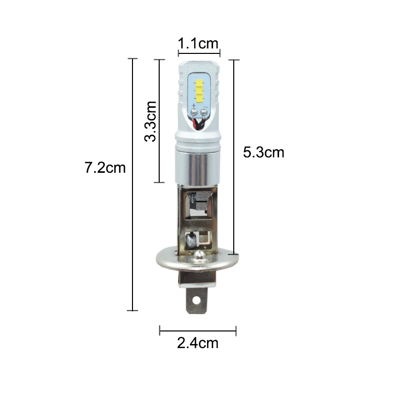 1 пара H1 светодиодный противотуманный фонарь для автомобиля H1 фары 3200lm светодиодный фонарь для автомобиля автомобильные фары белый свет 6000 k 12 v 24 v h1 лампы