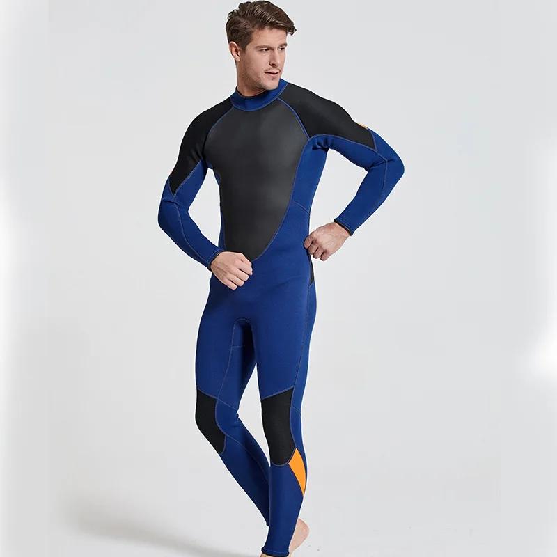 Неопреновый теплый зимний купальный сёрфинг с длинным рукавом цельный купальник Толстая защита от медуз, водолазный костюм для подводного плавания 3 мм
