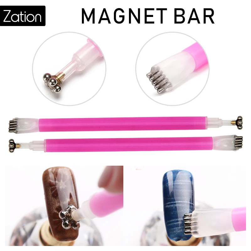 Zation Nail Art Design Pattern Cat's Eye Gel Varnish Wave Pen