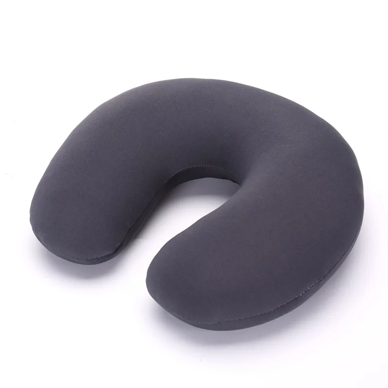 Microbead домашняя дорожная подушка для шеи автомобиля поддержка для сна облегчение боли мягкая подушка для кормления u-образная Удобная подушка - Цвет: Dark grey