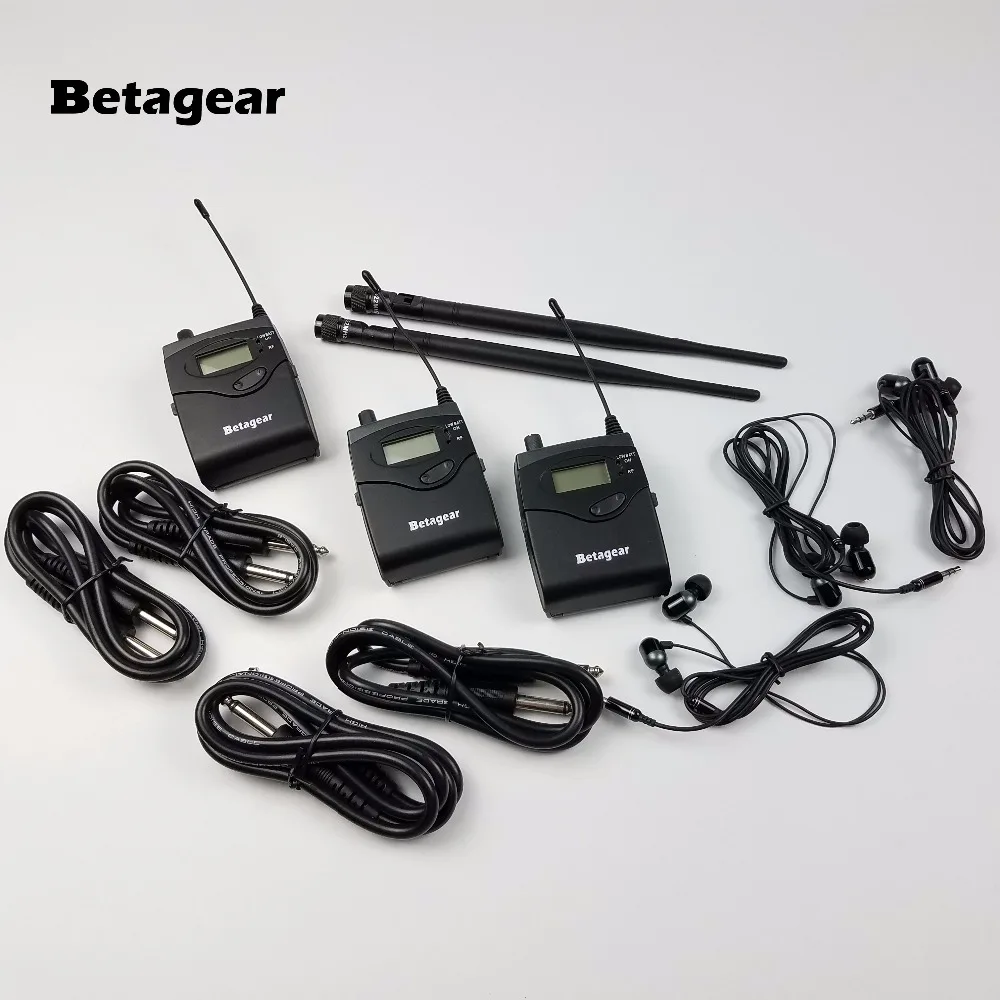 Betagear SR2050IEM сценические ушные мониторы 3 приемника BT2050 беспроводная система мониторинга сценическая система мониторинга ушей дул канал