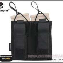 Emerson gear подсумок для журналов 5,56 Пистолет двойной открытый Топ Emerson тактическая походная сумка gear EM6362 подлинные мультикамы черный AOR