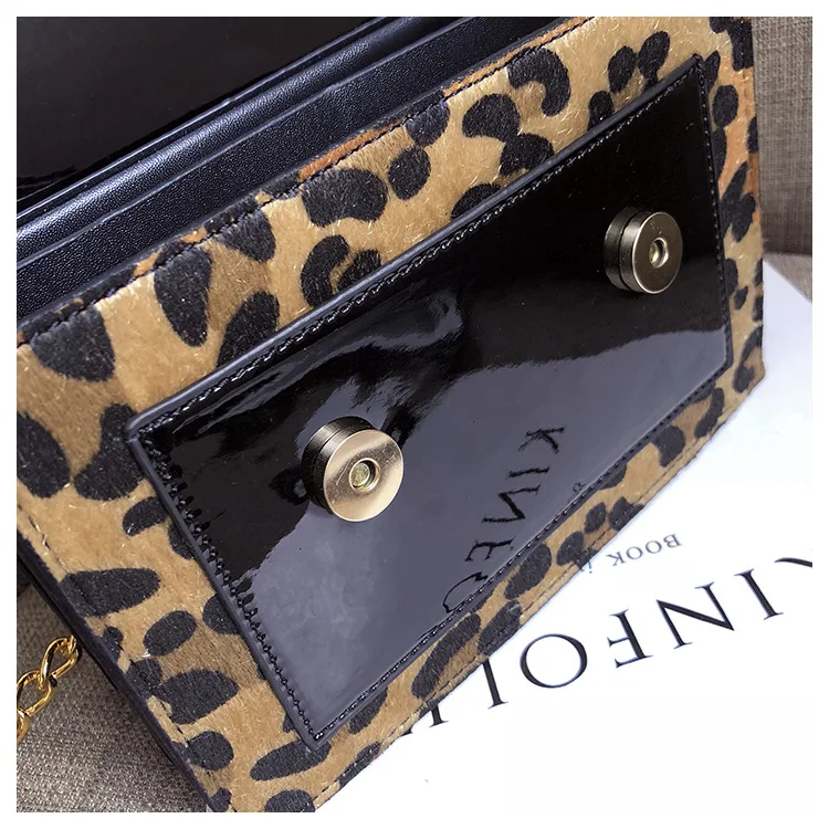 SGARR, женские леопардовые сумочки из искусственной кожи, высокое качество, женская сумка через плечо на цепочке, модная Маленькая женская сумка на плечо с клапаном