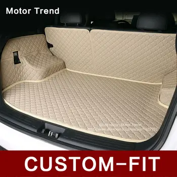 

Custom fit car trunk mat for Hyundai ix35 Elantra SantaFe Sonata Solaris Tucson verna 3D carstyling carpet cargo liner